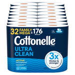 32-Pack Cottonelle Toilet Paper Family Mega Rolls (Ultra Clean )
