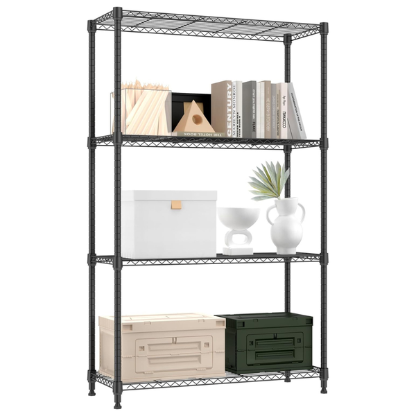 4 Tier 1000 Lbs Heavy Duty Metal Storage Wire Shelving Rack