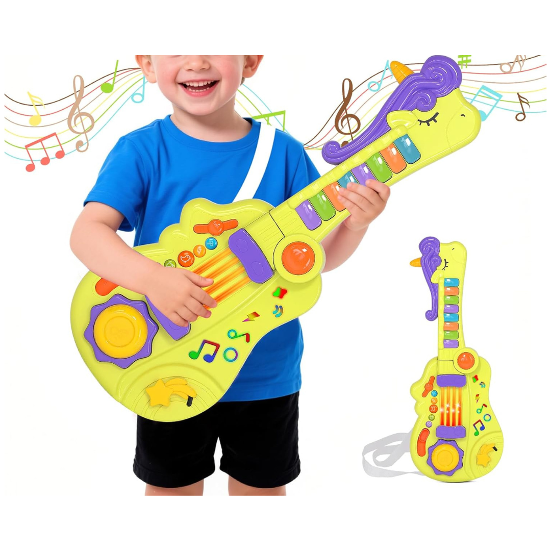 3-In-1 Toddler Guitar Toys With Piano Drum