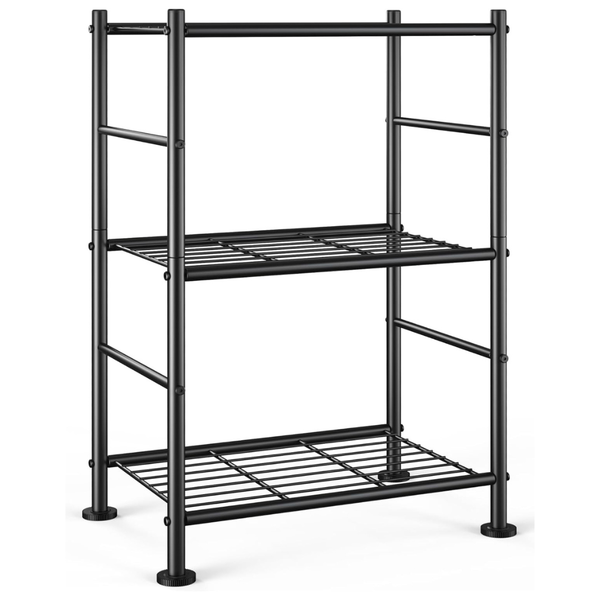 3-Tier Heavy-Duty Adjustable Space-Saving Storage Shelves
