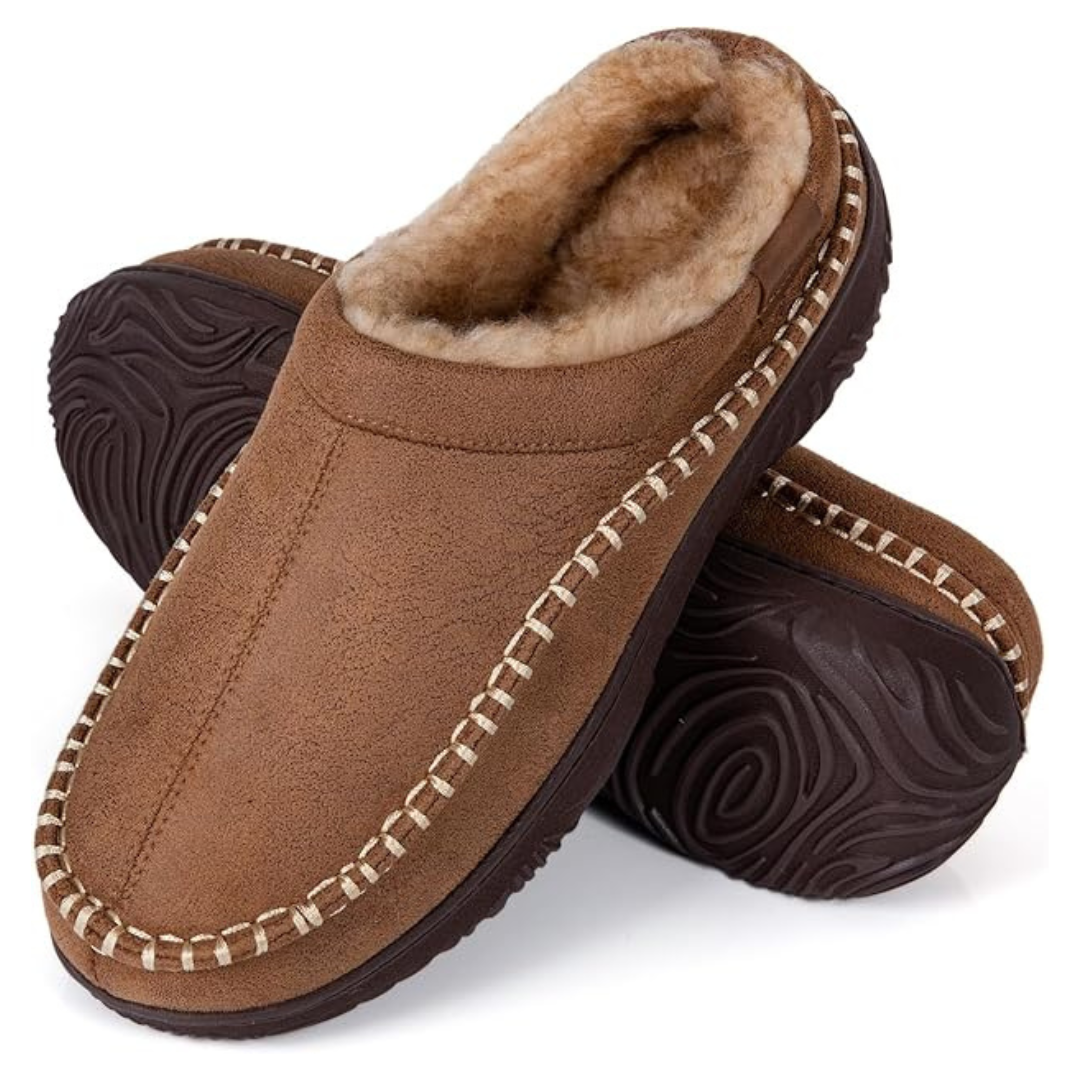 Men's Memory Foam Moccasin House Slippers