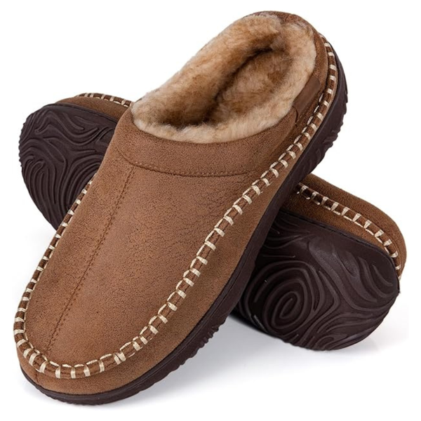 Men's Memory Foam Moccasin House Slippers
