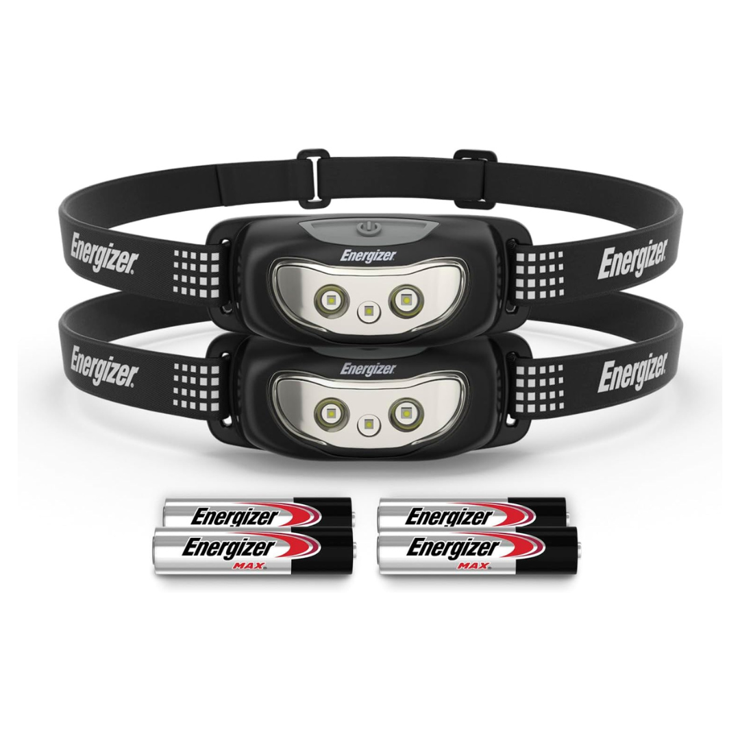 2-Pack Energizer Universal Plus LED Headlamp with Batteries