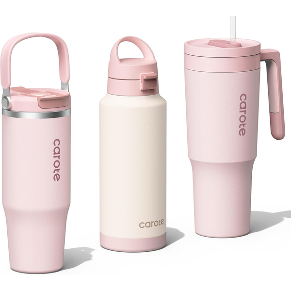 3-Pack 32/32/40 oz Insulated Stainless Steel Water Bottles
