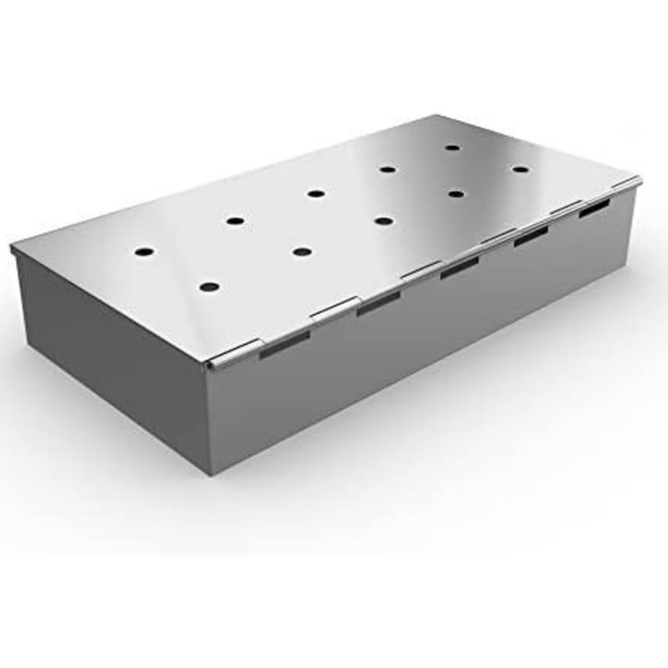 Cave Tools Grill Smoker Box Starter Kit with Hinged Lid