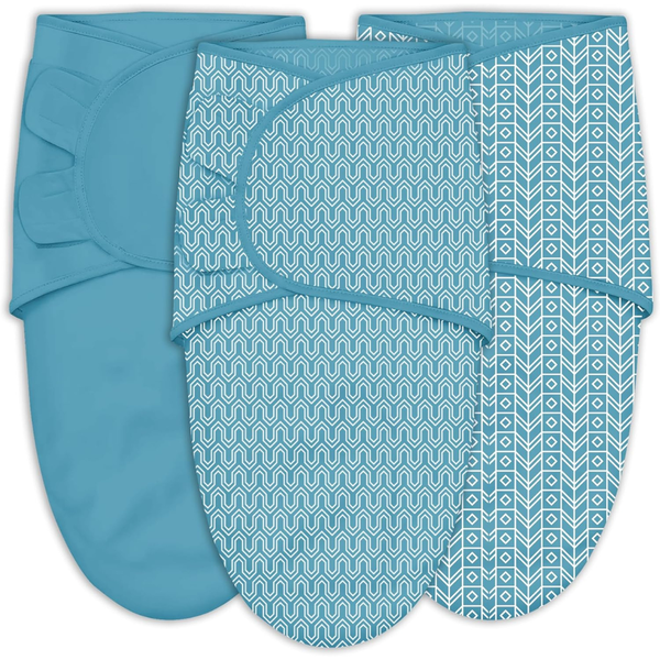 3-Pack Sweet Dolphin Soft Cotton Baby Swaddle Blanket (Various)