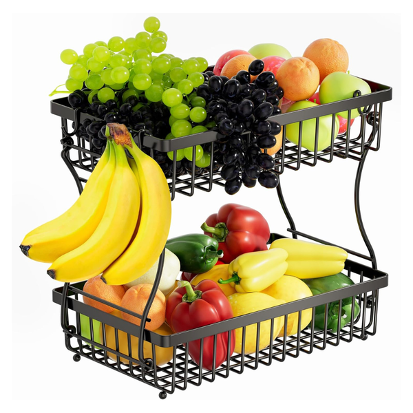 2-Tier Kitchen Storage Countertop Rack