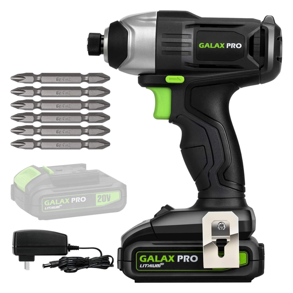 20V Lithium Ion 1/4" Hex Cordless Impact Driver