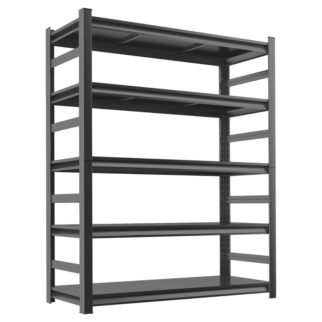 5-Tier Metal Adjustable Storage Rack 3000-Lb Capacity
