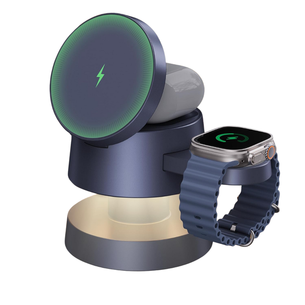 Ivanky 4 In 1 MagSafe Wireless Charger Station W/ Night Light