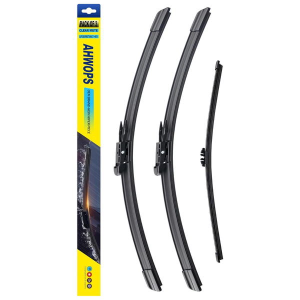 AHWOPS 3 Wiper Front And Rear Wiper Blades