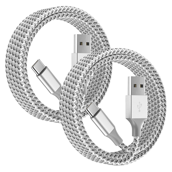 2-Pack 3FT+6FT USB A To USB C Charging Cable