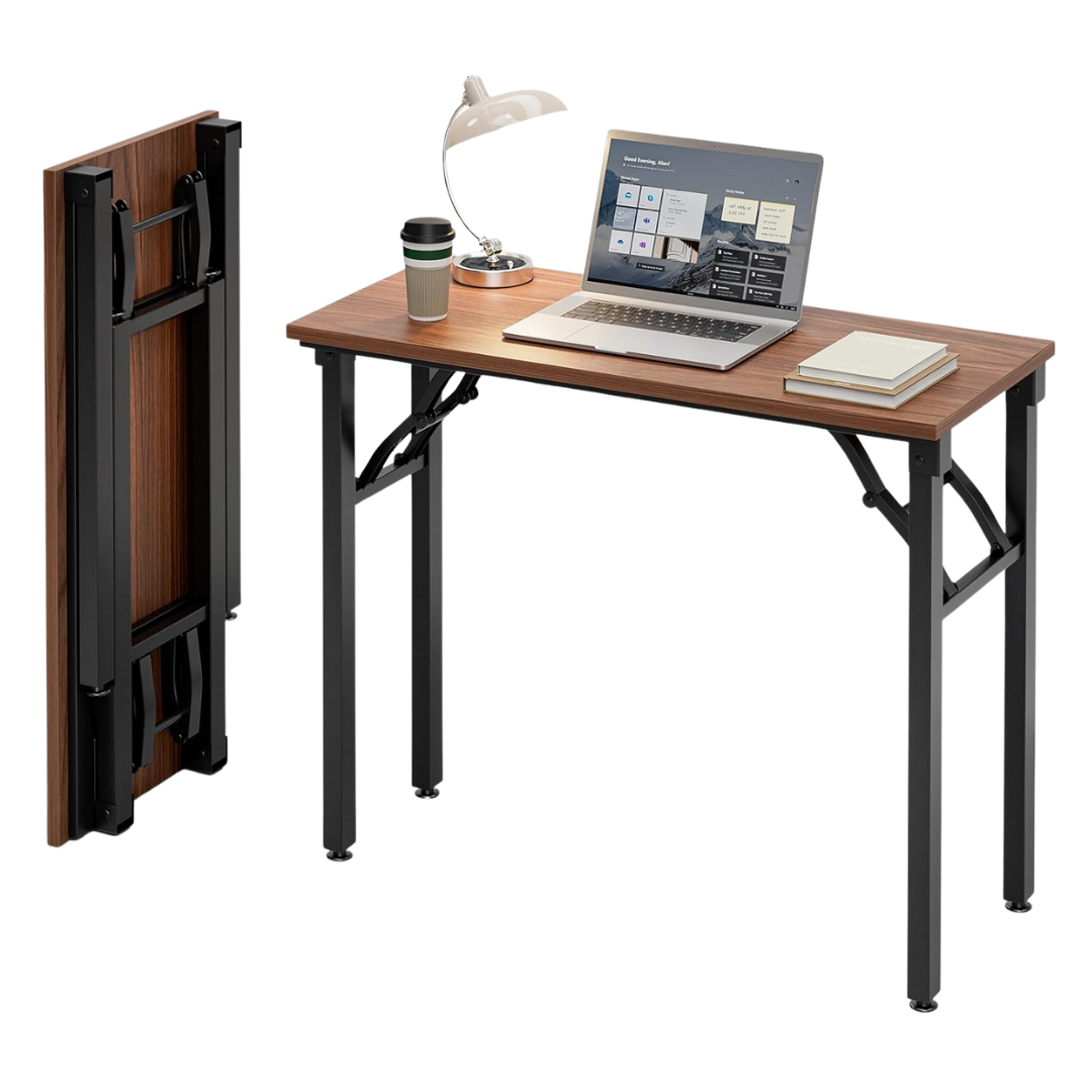 35.8" Small Folding Computer Desk Portable Laptop Table