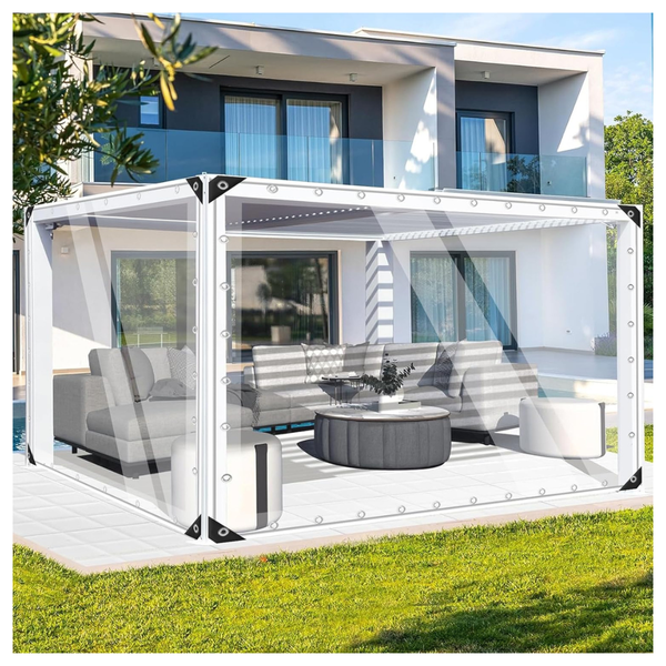 3FT x 6FT PVC Vinyl Transparency Tarpaulin Glass Clear Tarps