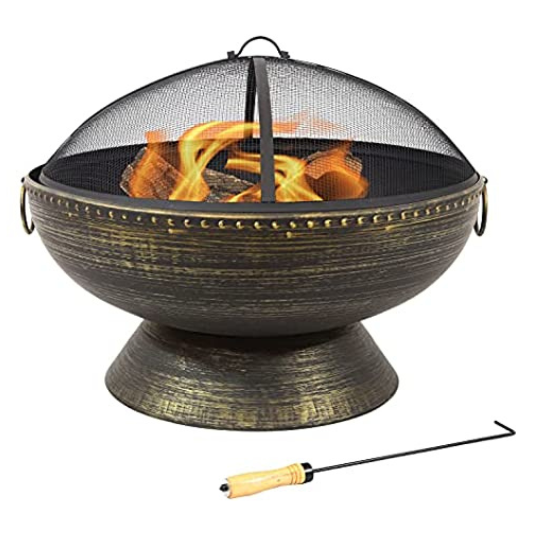 30" Sunnydaze Large Outdoor Fire Pit (Regal Cauldron)