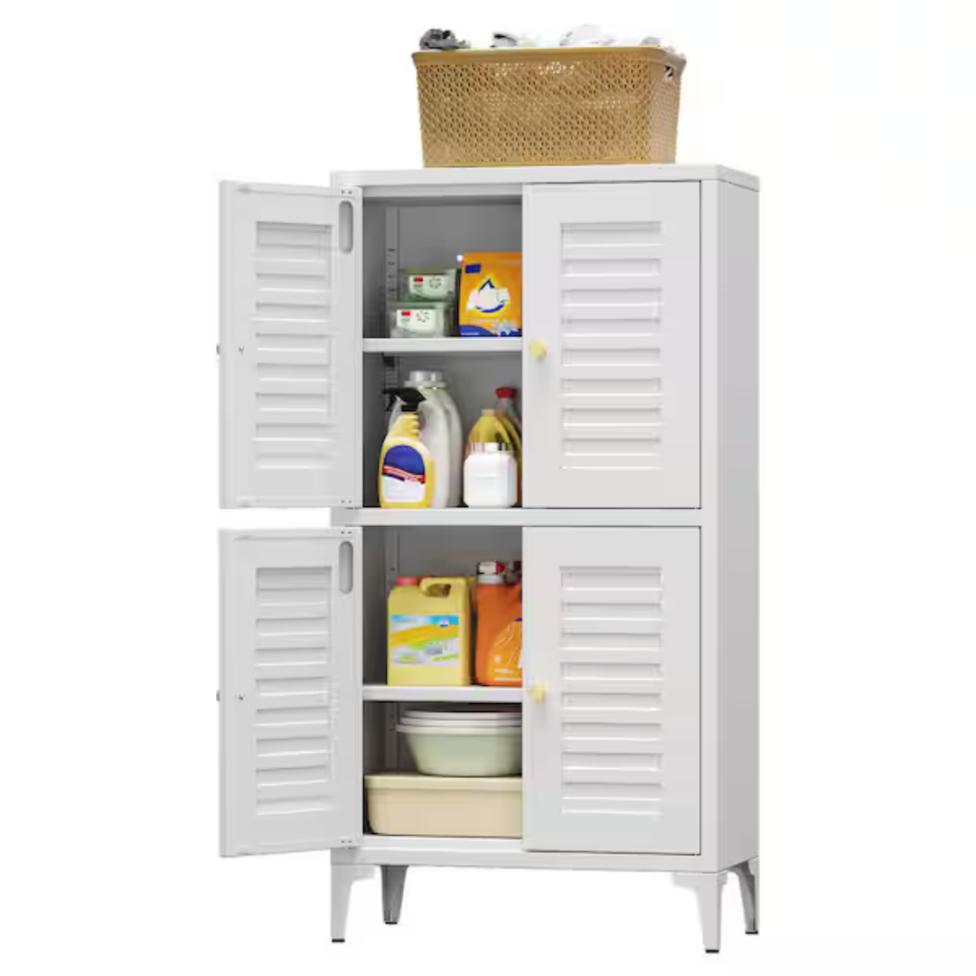 Hephastu Metal Freestanding Storage Cabinet