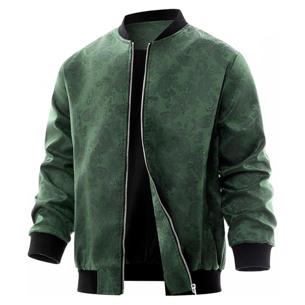 Mens 1970s Disco Varsity Bomber Windbreaker Jacket (3 Colors)