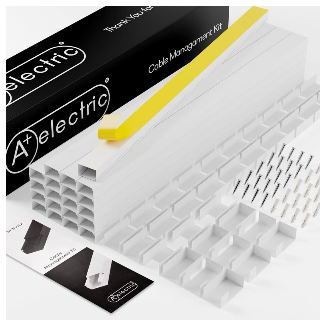 315"L x 1"W A+ Electric Cable Raceways Management Kit