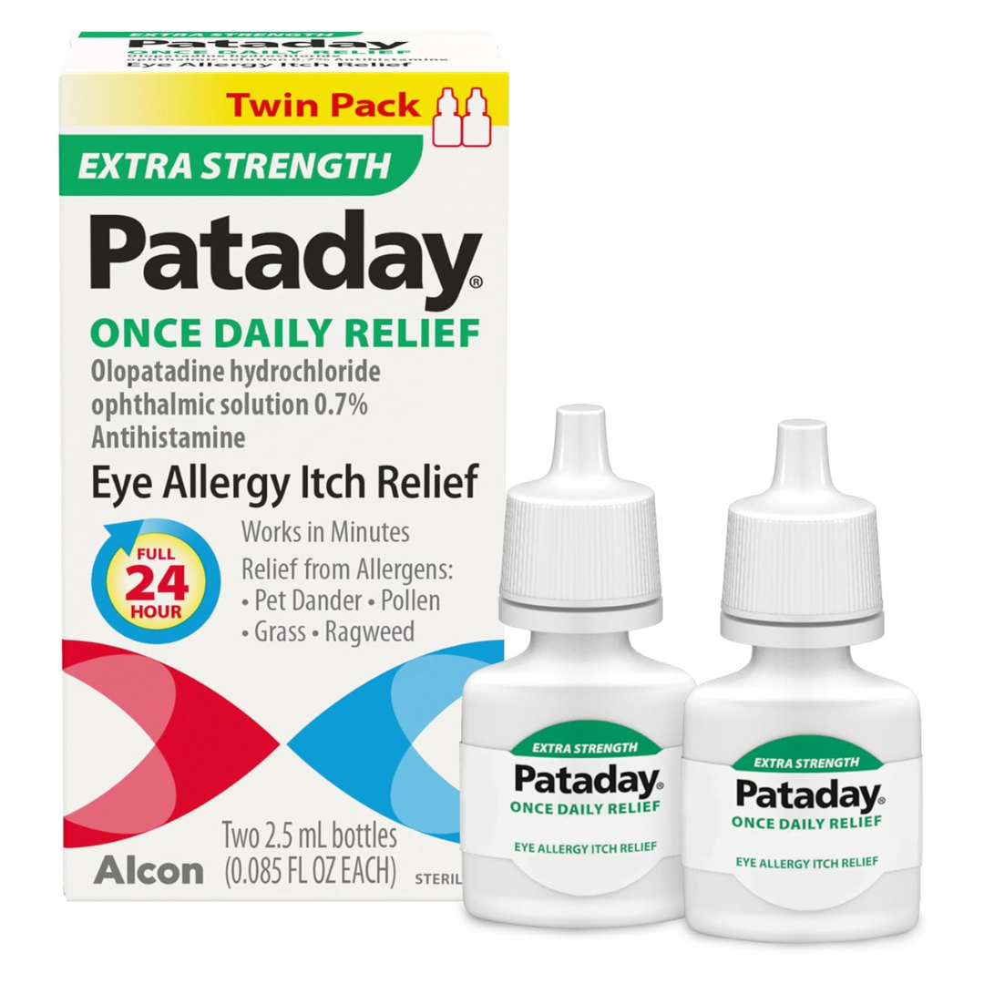 2-Pack Pataday Once Daily Allergy Itch Relief, 2.5-ml (Extra Strength)