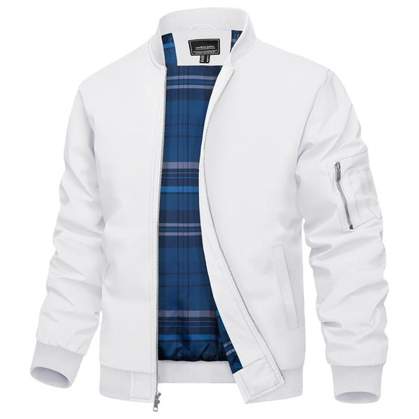 Men's Stylish Light Windproof Bomber Jacket (Various)