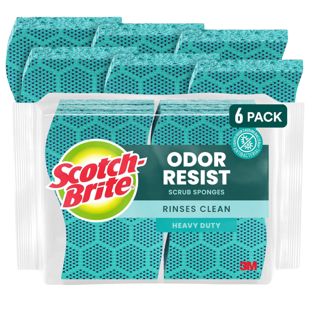 12-Pack (2 x 6-Pack) Scotch-Brite Heavy Duty Scrub Sponge