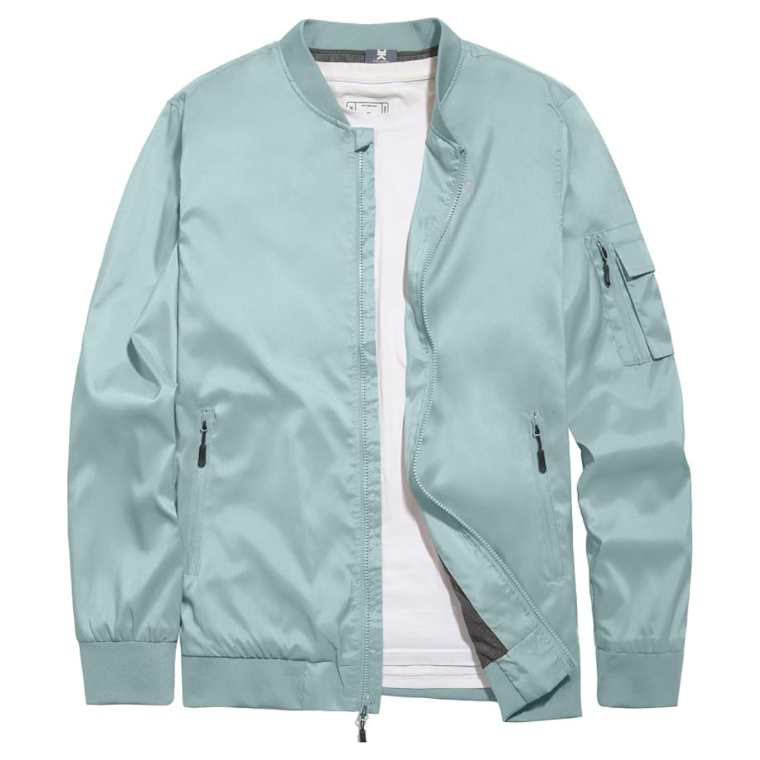 Little Donkey Andy Men's Lightweight Bomber Jacket (5 Colors)