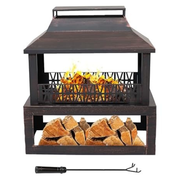Sunnydaze Decor Backyard Blaze 3" Outdoor Fireplace