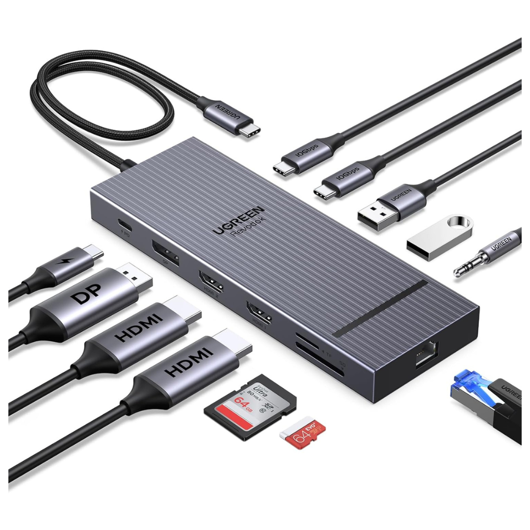 UGREEN 12 in 1 Triple 4K USB-C Docking Station