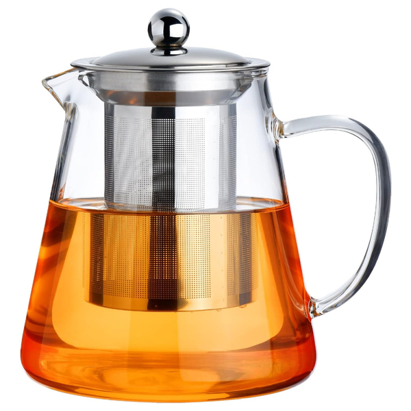 18.6-Oz Paracity Borosilicate Clear Tea Kettle With Infuser