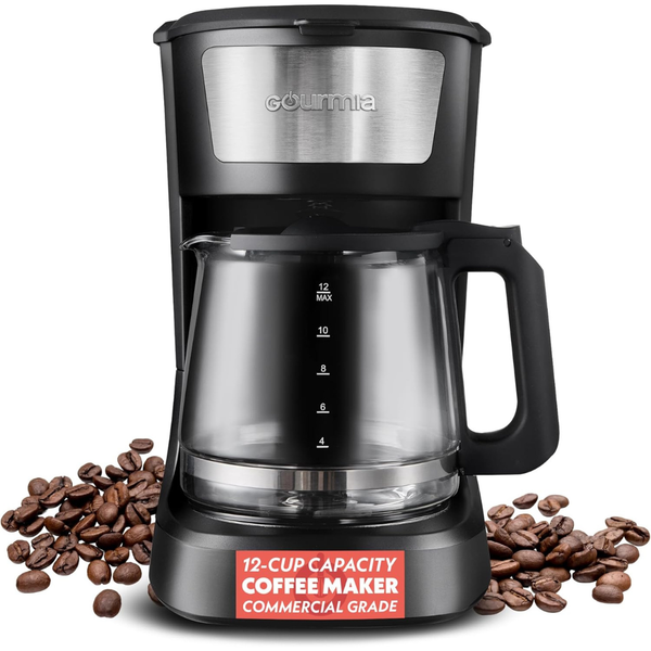 Gourmia 12-Cup One Touch Drip Coffee Maker