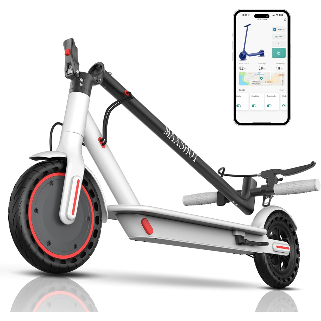 Maxshot Electric 8.5" Solid Tires Folding Commuter Scooter