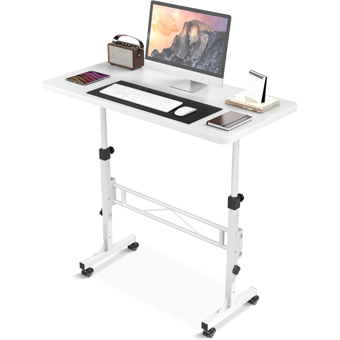 32" Adjustable Height Standing Desk with Wheels (3 Colors)