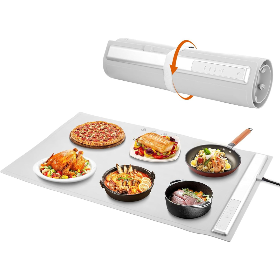 Electric Warming Tray with 3 Adjustable Temperature
