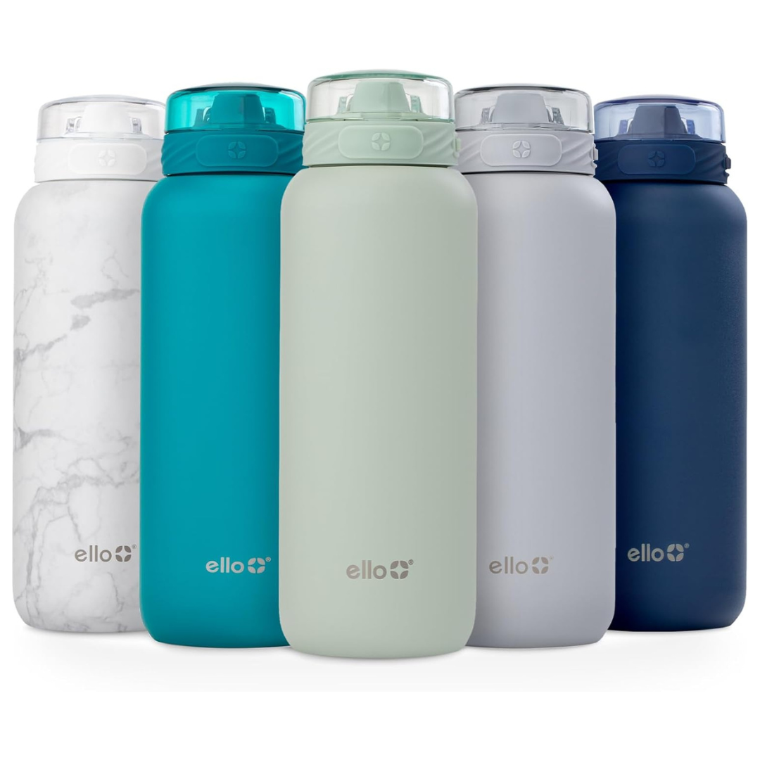 32oz Ello Vacuum Insulated Water Bottle w/Straw & Handle