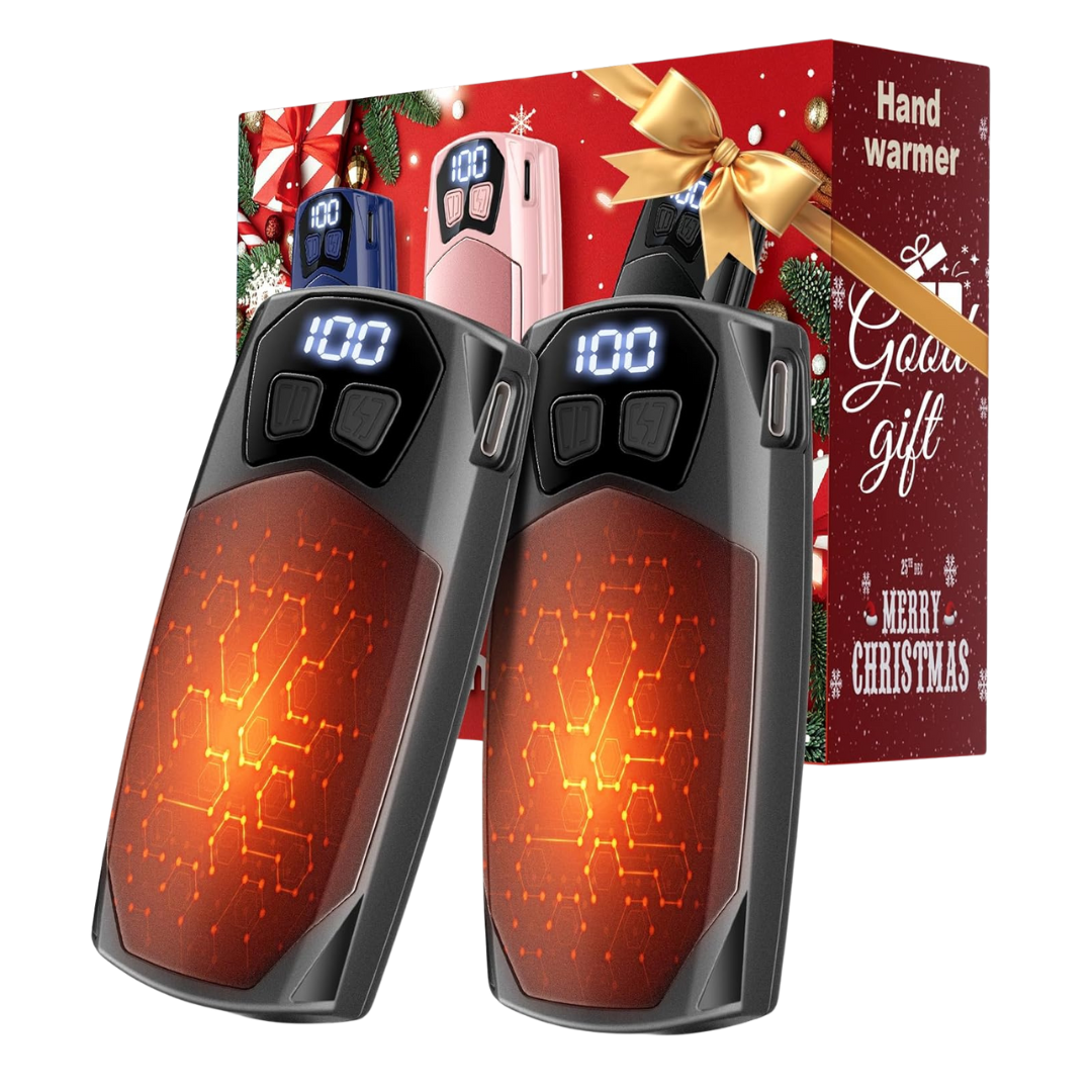 2-Pack Rechargeable 6000mAh Electric Hand Warmers