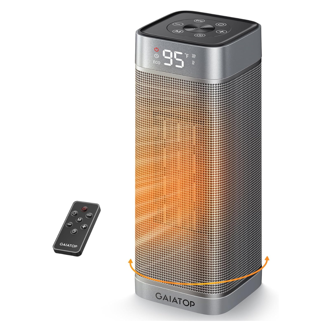 Gaiatop 1500W PTC Ceramic Portable Indoor Electric Space Heater