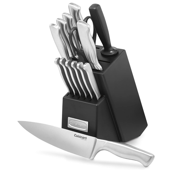 Cuisinart Stainless Steel Hollow Handle 15-Piece Cutlery Block Set