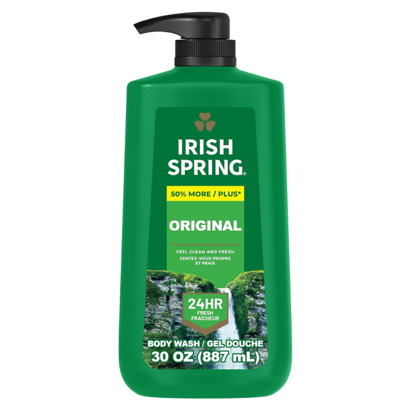 Irish Spring Original Moisturizing Body Wash For Men (30 Fl Oz Pump Bottle)