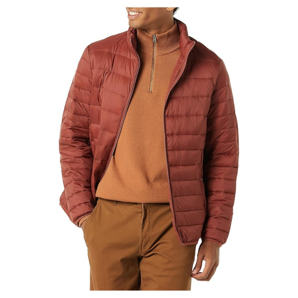 Amazon Essentials Men's Lightweight Water-Resistant Puffer Jacket