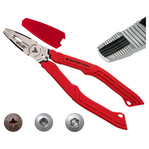 7" Vampliers Stripped Screw Extractor Multipurpose Pliers w/ Wire Cutter