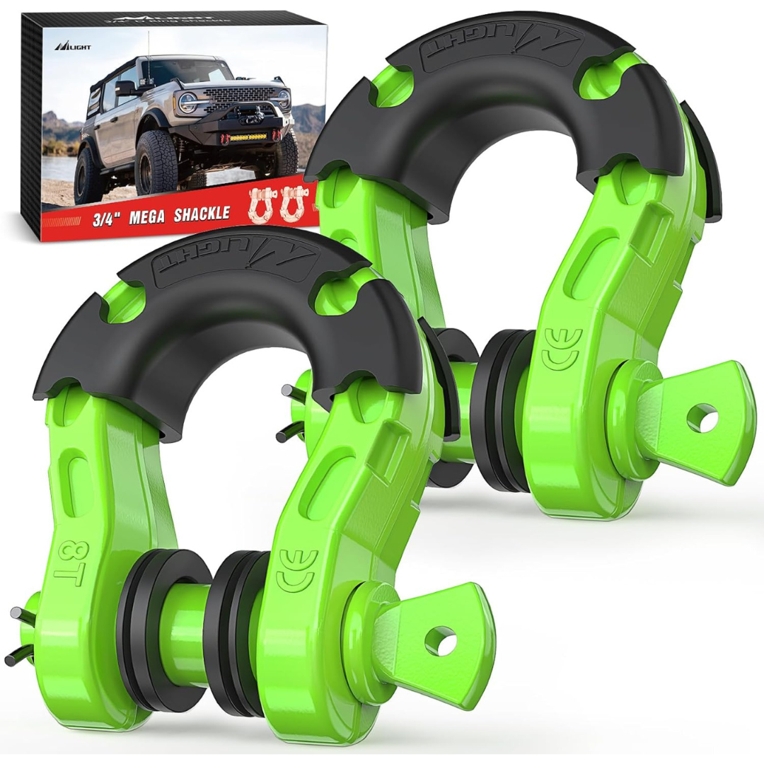 2-Pack Heavy Duty Mega D-Ring Shackles