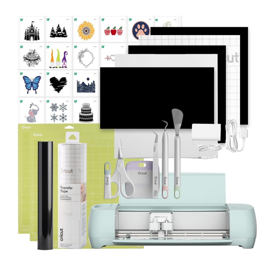 Cricut Explore 3 Smart Cutting Machine & Vinyl Starter Bundle
