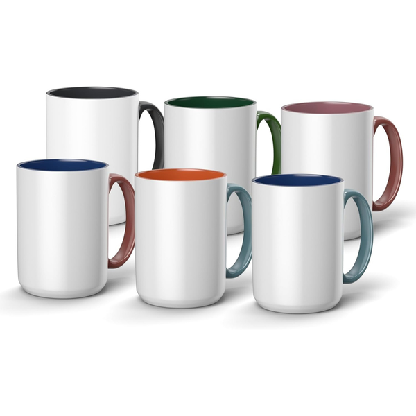 6-Count 15oz Cricut Beveled Ceramic Mug Blank