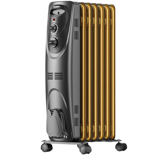Pelonis 1500W Oil-Filled Radiator Space Heater