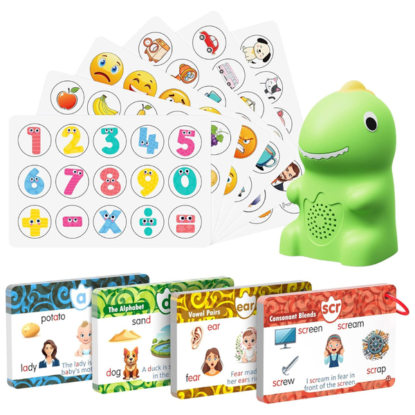 73-Piece Interactive Dinosaur Talking Pen With Phonics Flash Cards