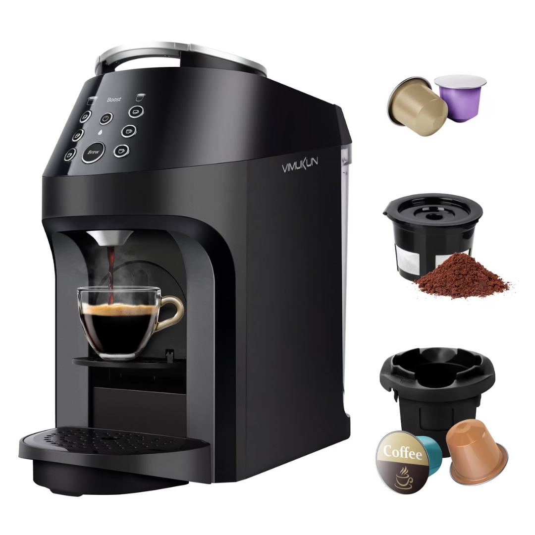 Kuhitley 3-in-1 Coffee Maker, Coffee And Espresso Machine Combo