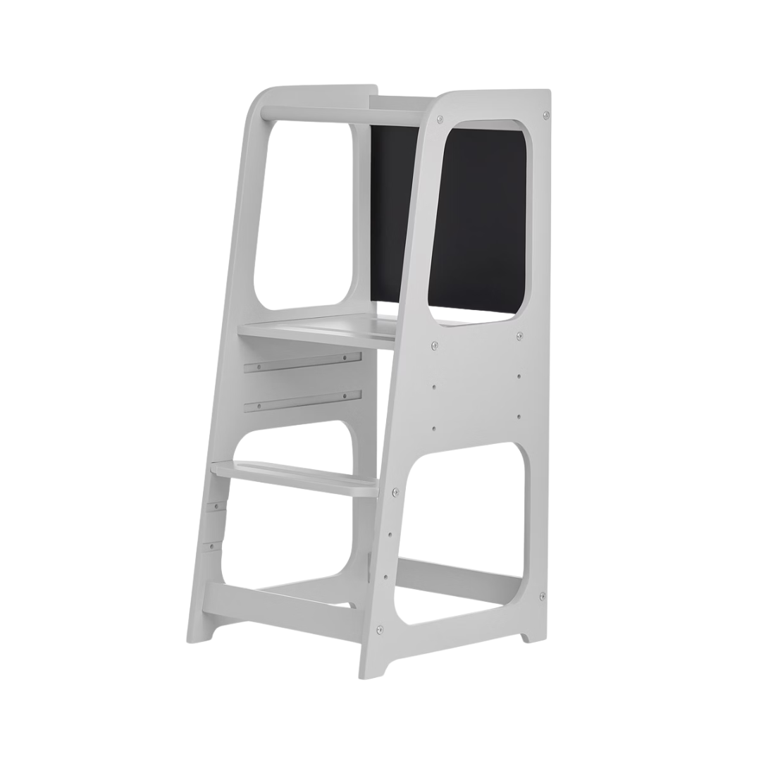 Dream On Me Explora Tower & Step Stool With Anti-slip Base (White)