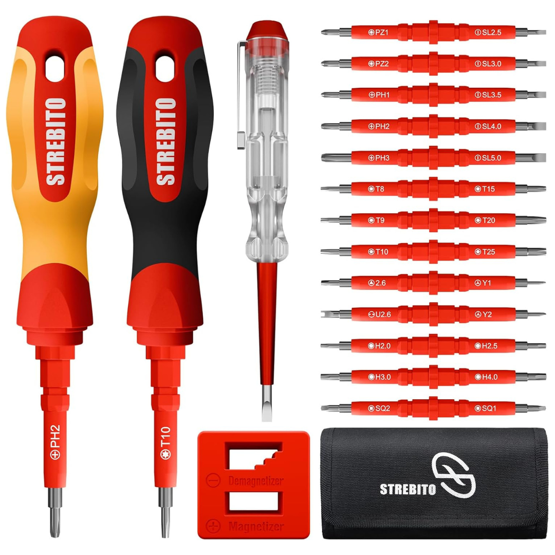 30-in-1 Insulated Electrical 1000V Insulated Screwdriver Set