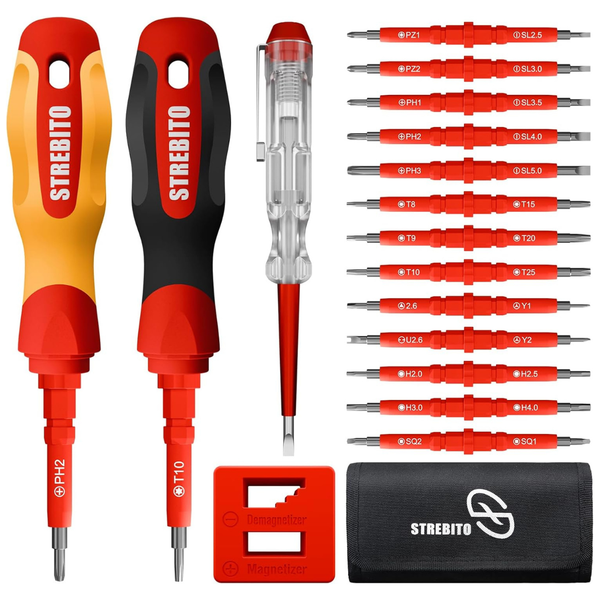 30-in-1 Insulated Electrical 1000V Insulated Screwdriver Set