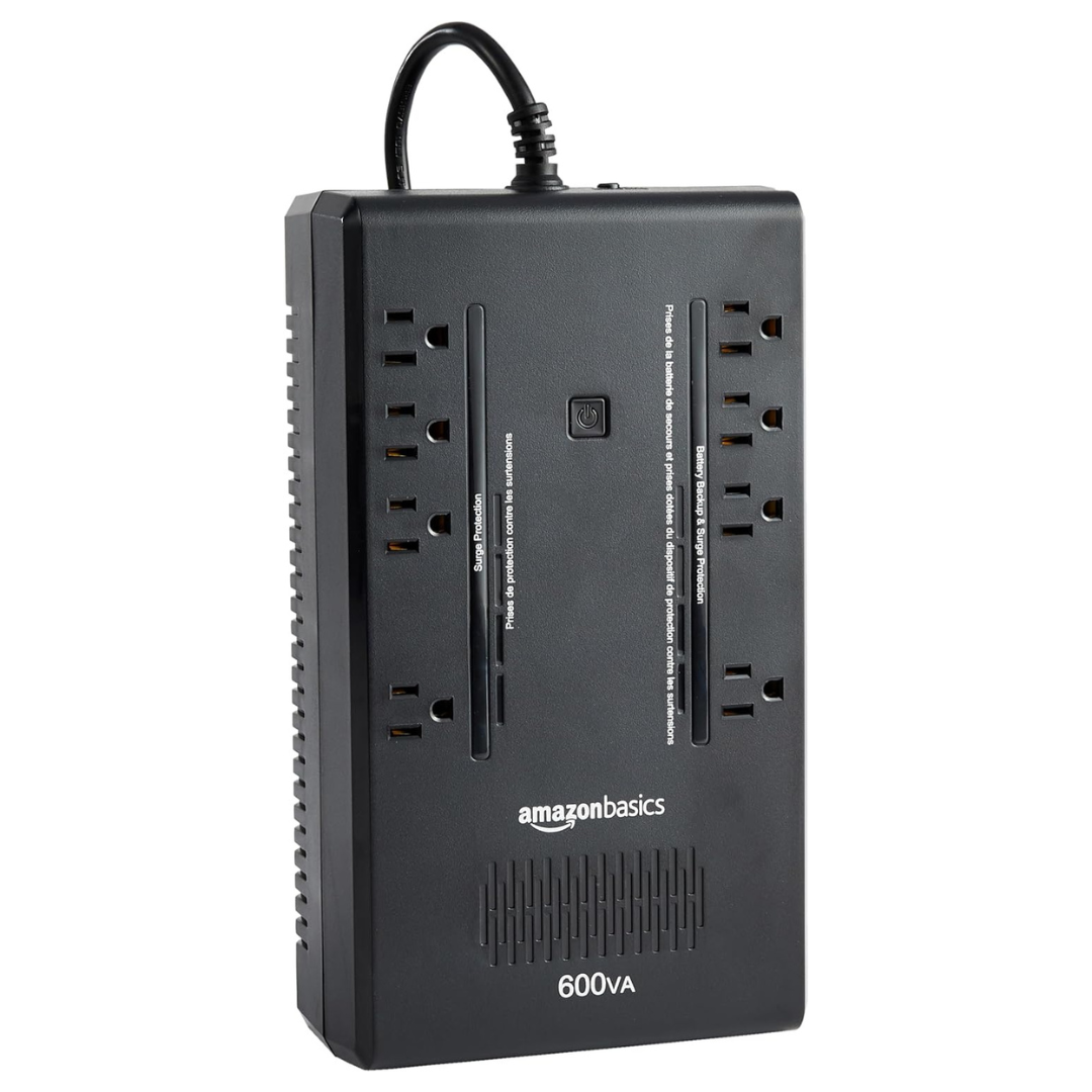 Amazon Basics Standby UPS 600VA 360W Battery Backup